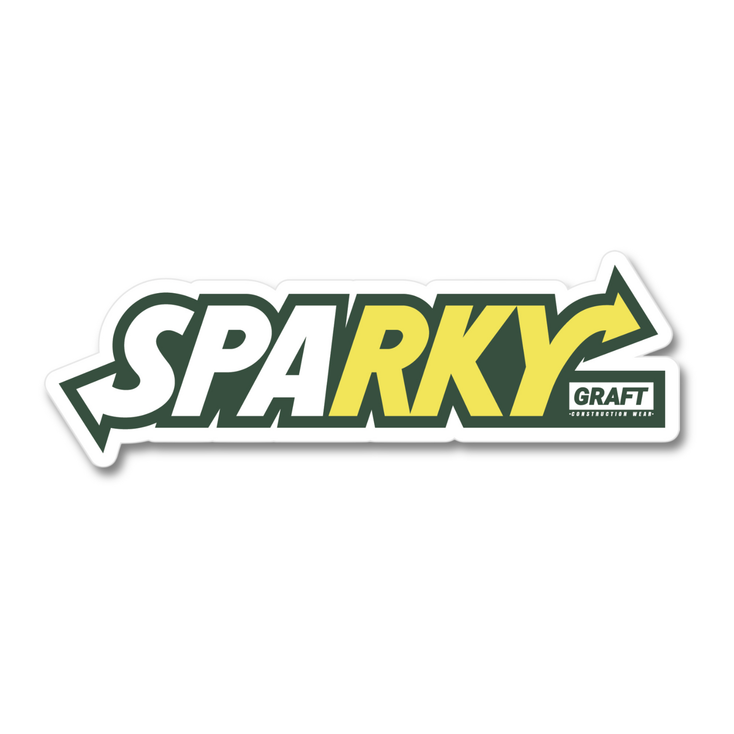 Sparky Hard Hat Sticker