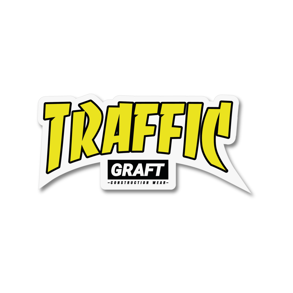 Traffic Hard Hat Sticker