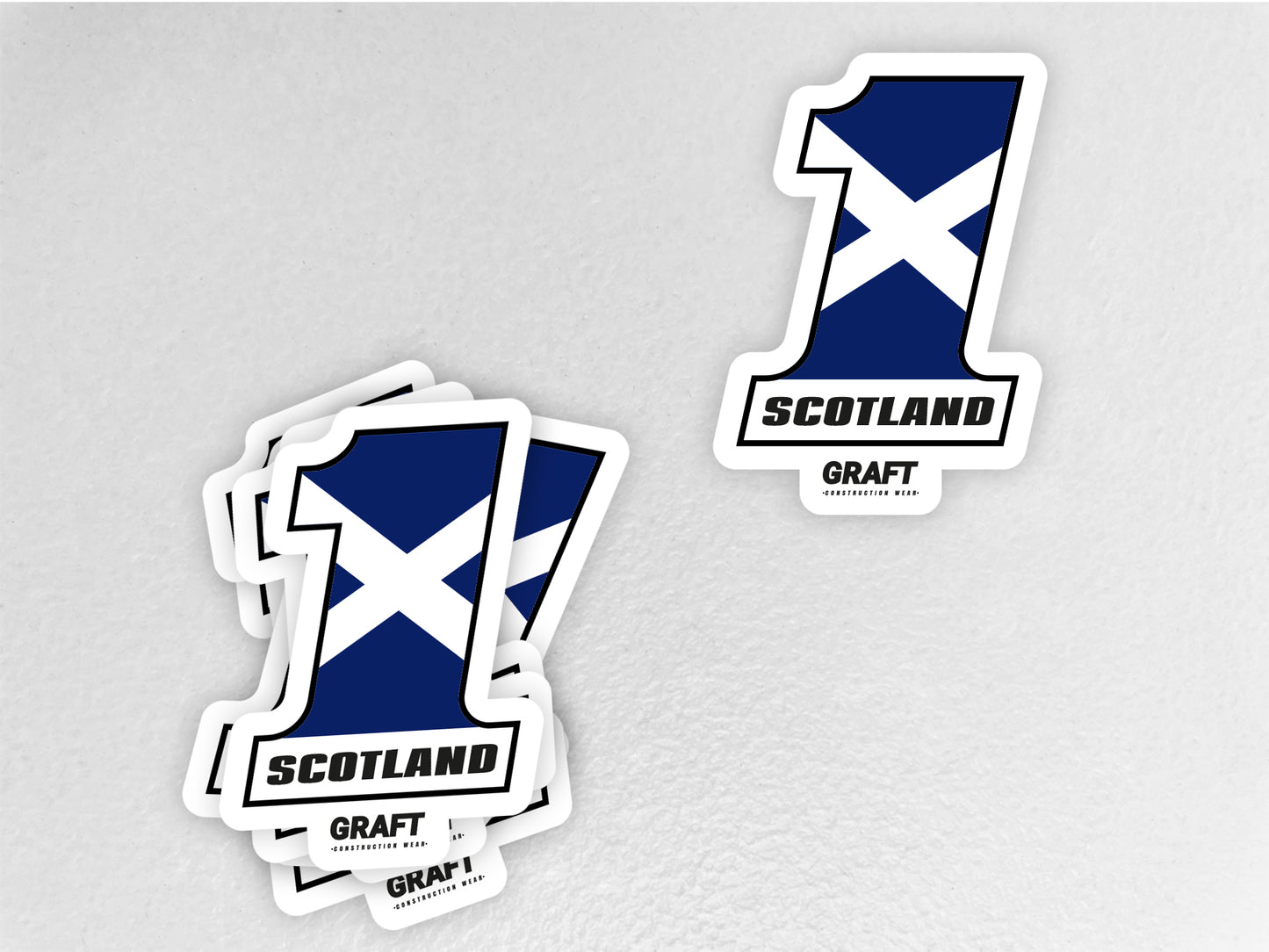 #1 Scotland Hard Hat Sticker