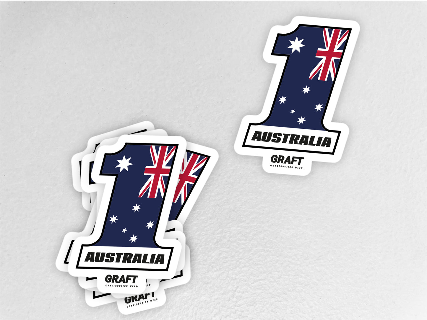 #1 Australia Hard Hat Sticker