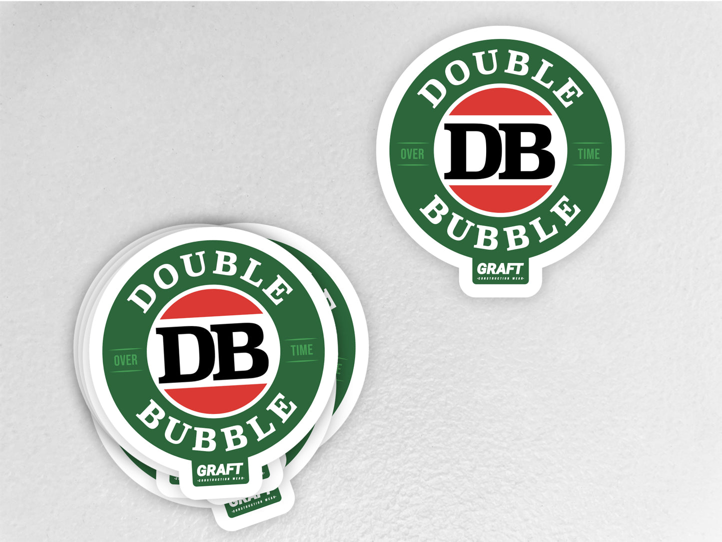 Double Bubble Hard Hat Sticker