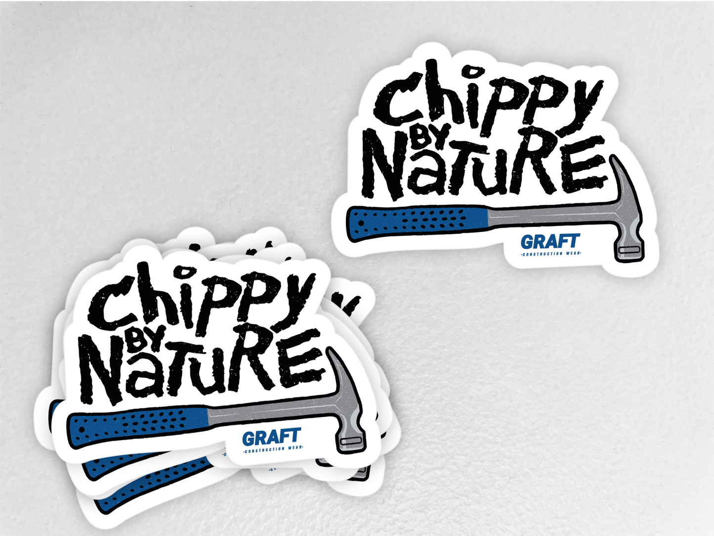 Chippy by Nature Hard Hat Sticker