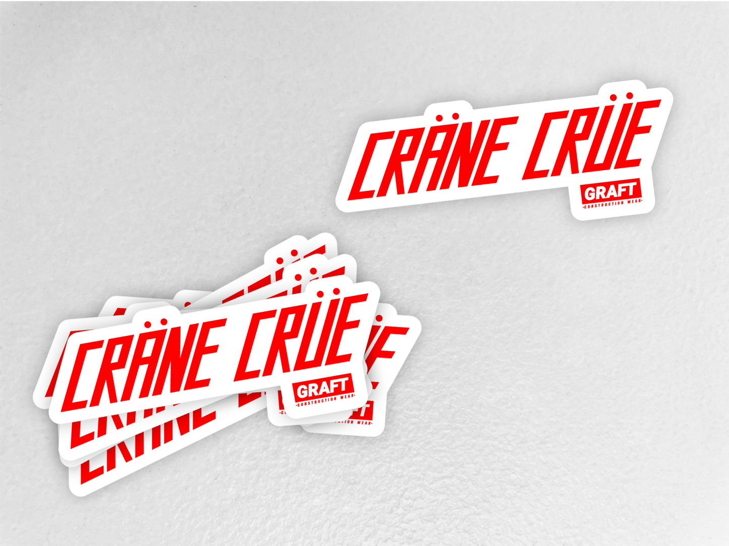 Crane Crue Hard Hat Sticker