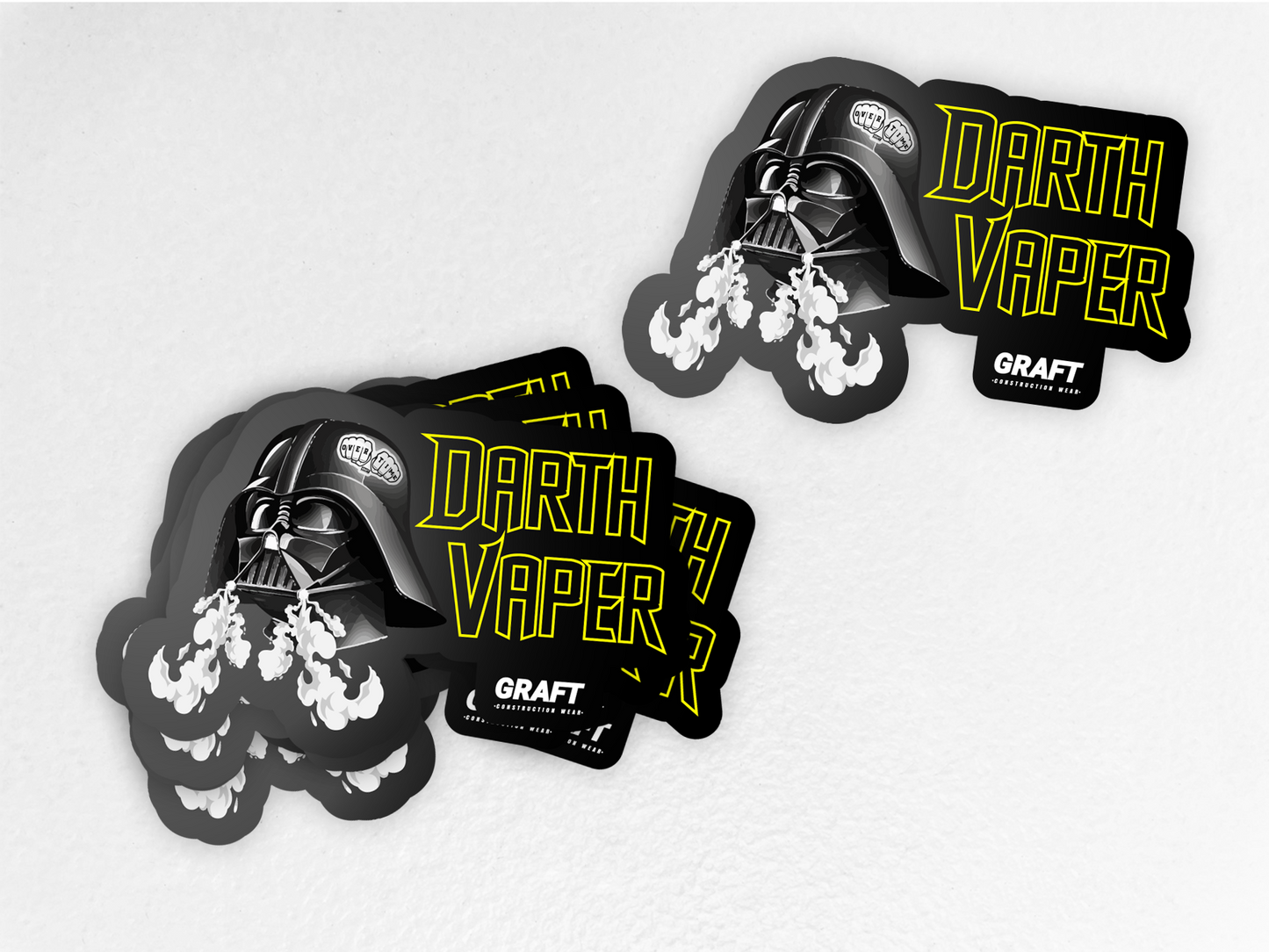 Darth Vaper Hard Hat Sticker