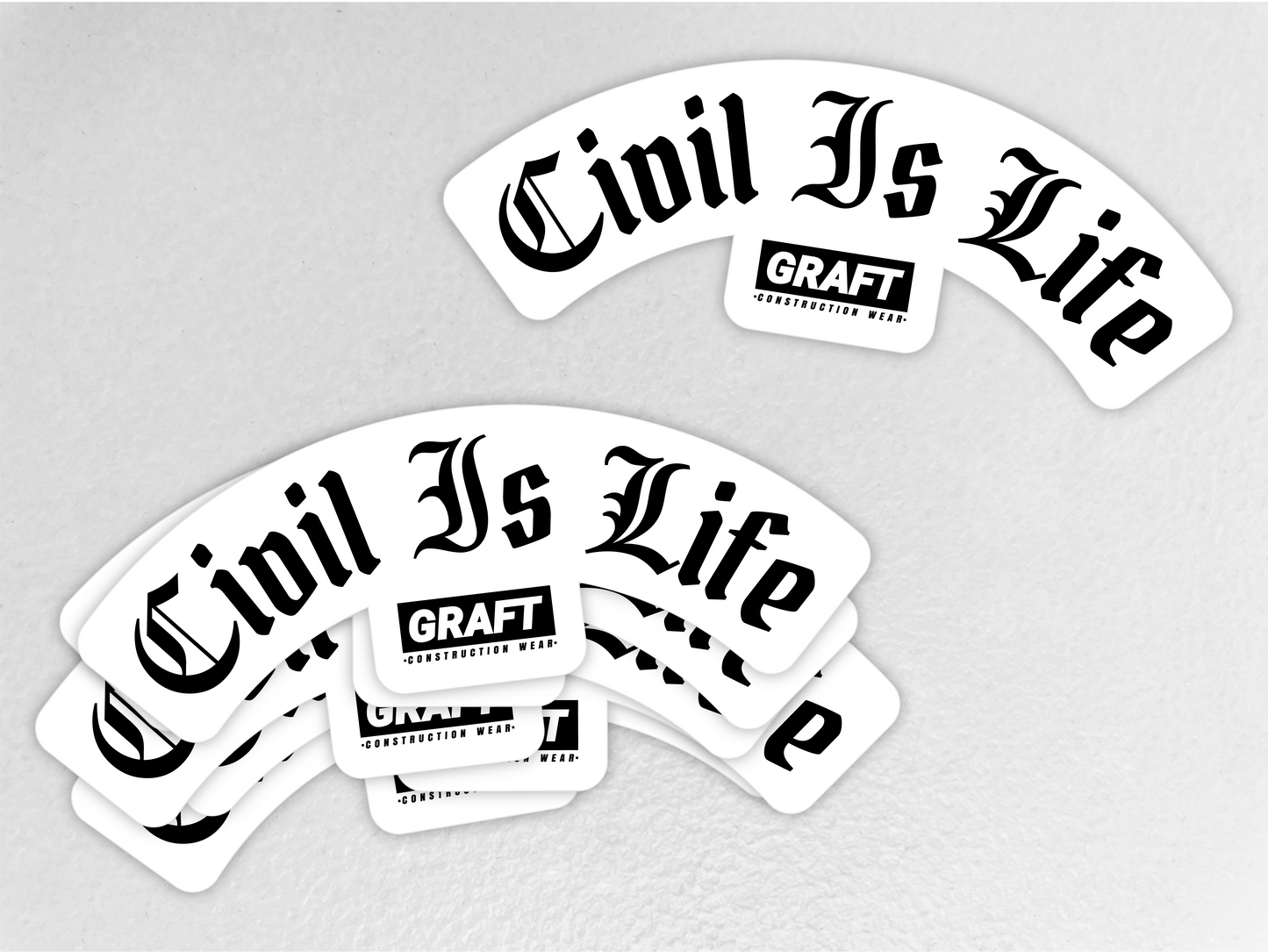 Civil is Life Hard Hat Sticker