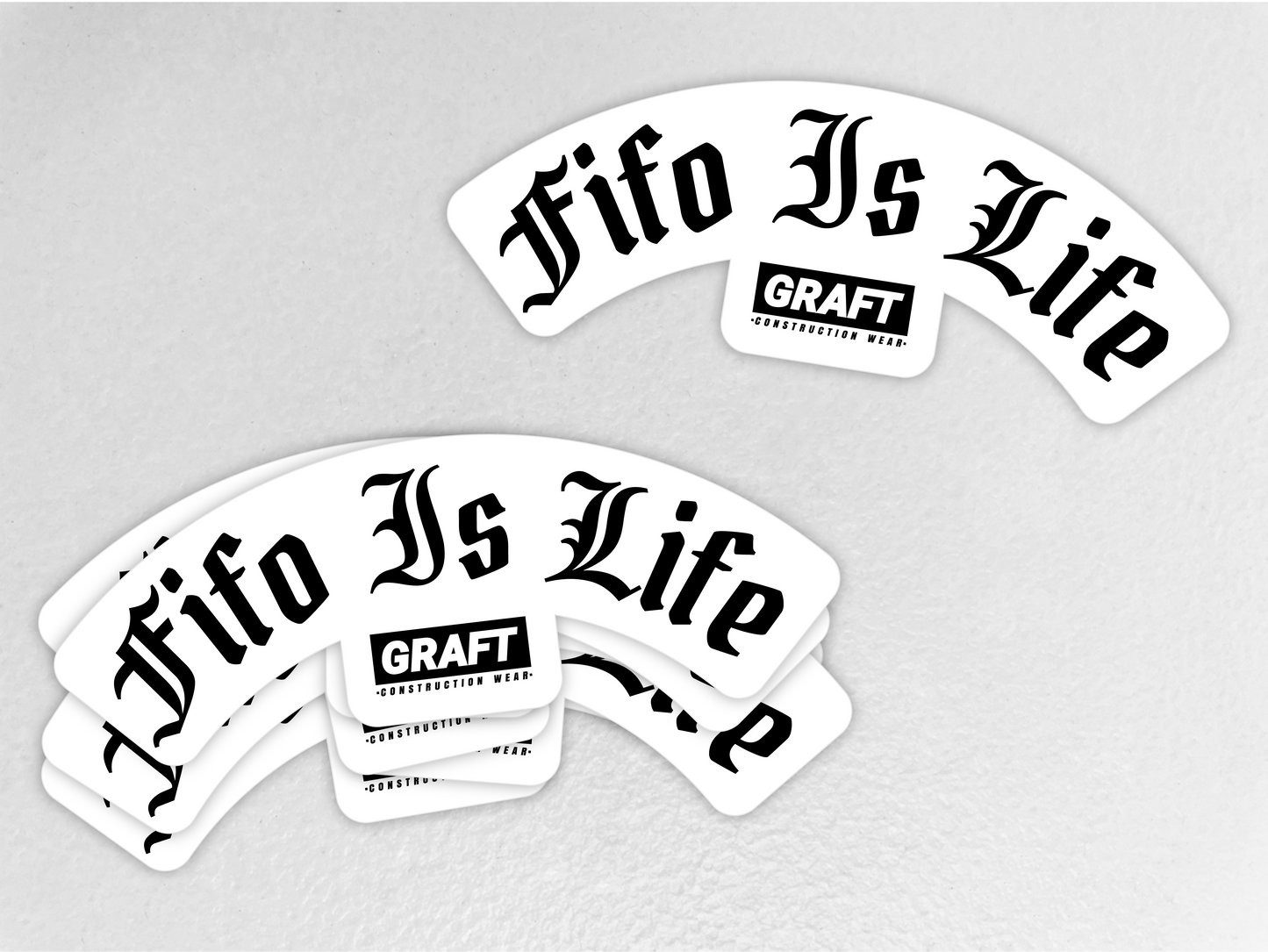 FIFO is Life Hard Hat Sticker