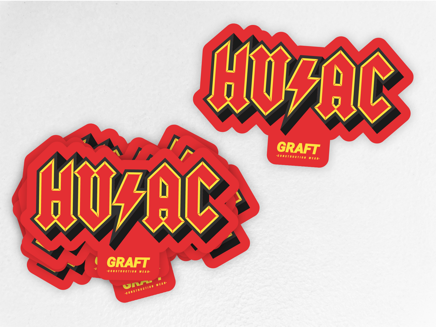 HVAC Hard Hat Sticker