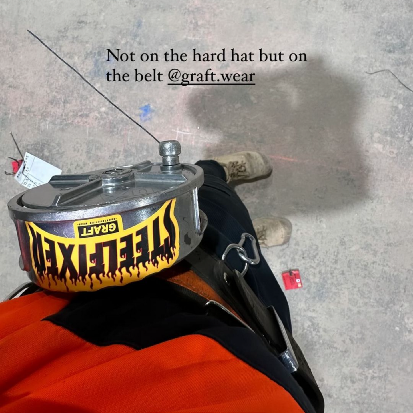 STEEL FIXER - Flame Series Hard Hat Sticker