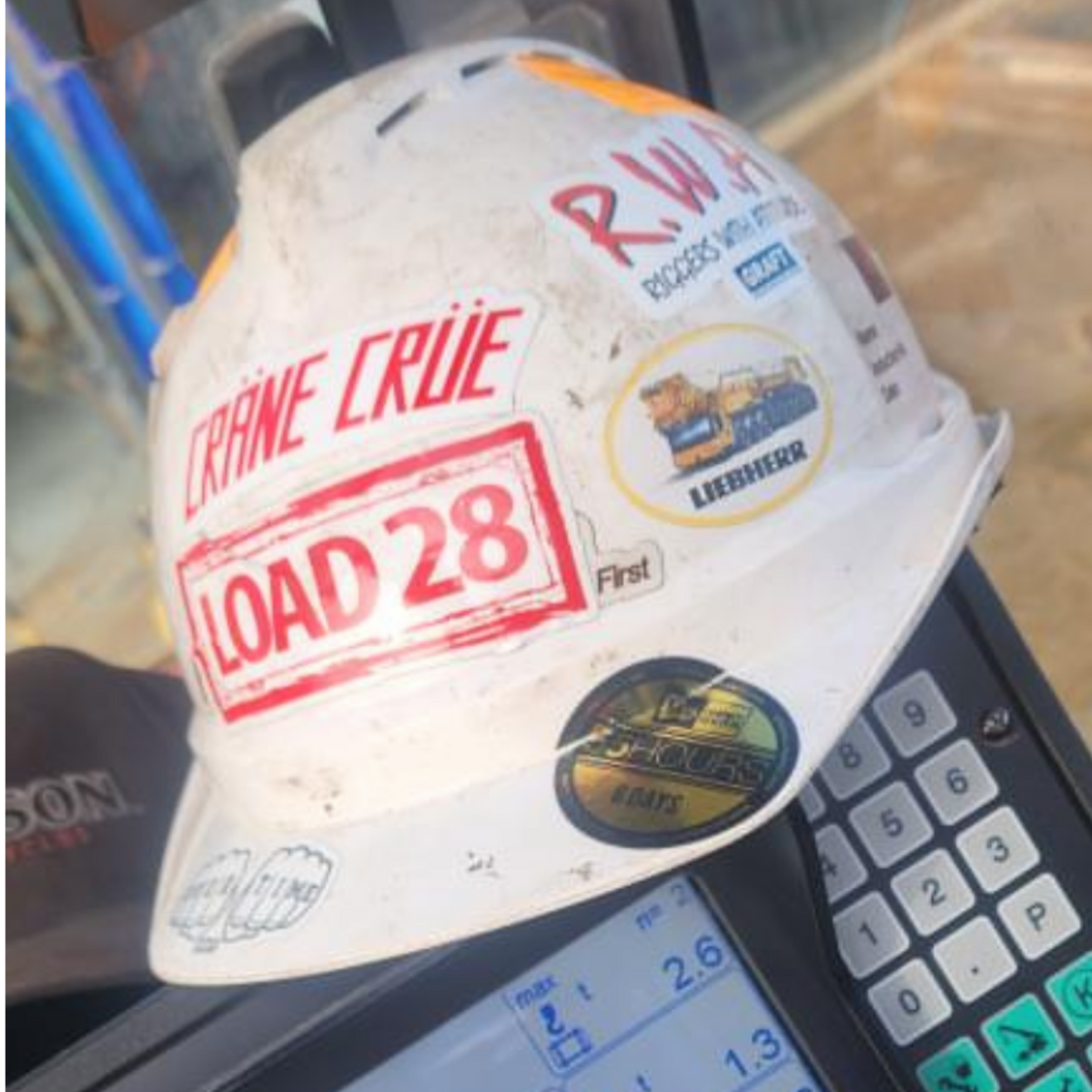 Crane Crue Hard Hat Sticker