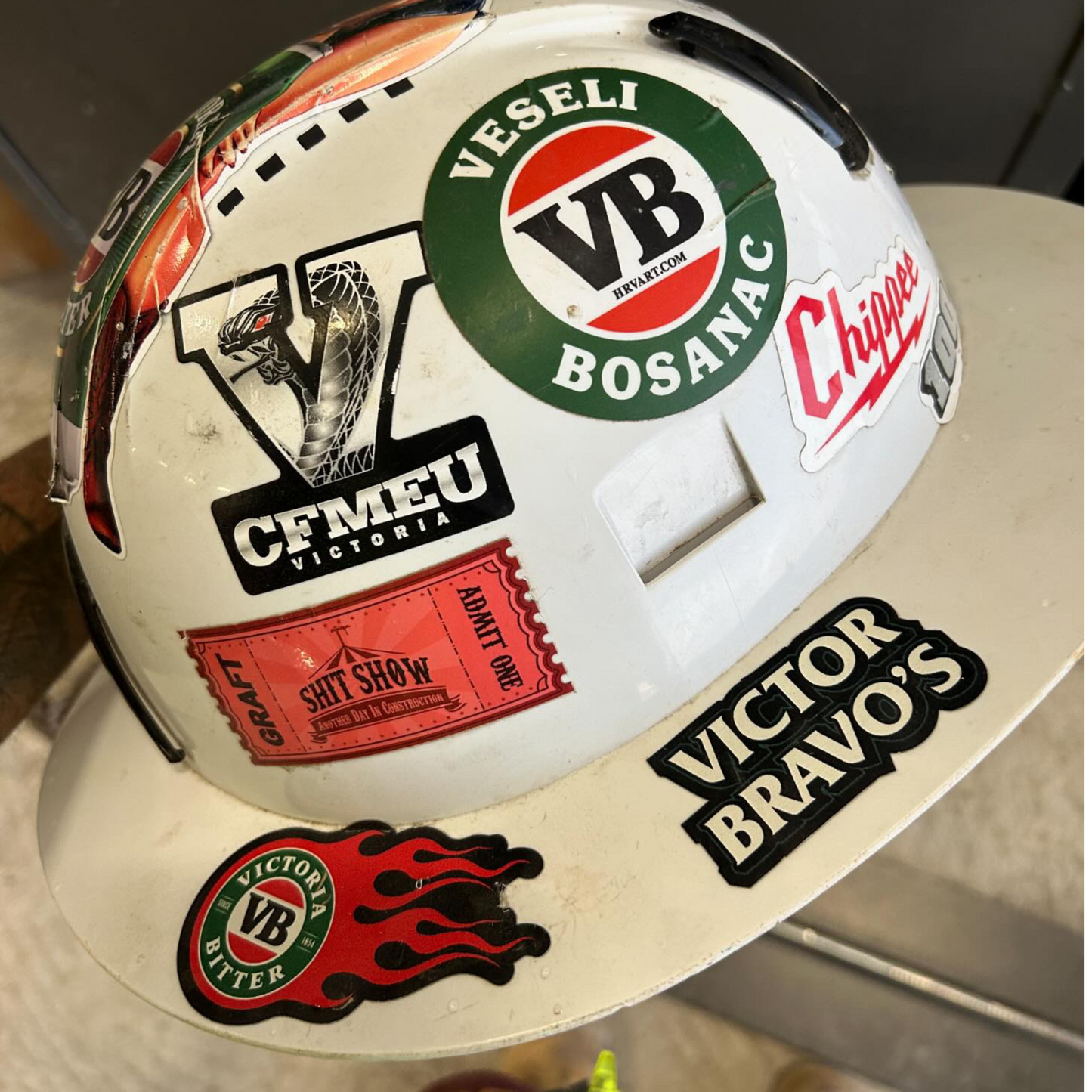 SHIT SHOW HARD HAT STICKER