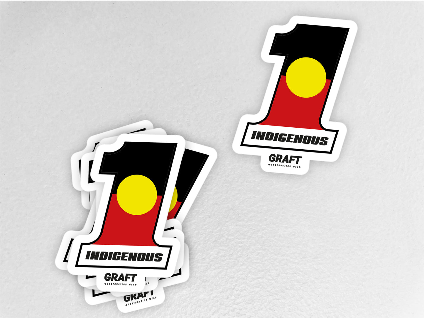 #1 Indigenous Hard Hat Sticker