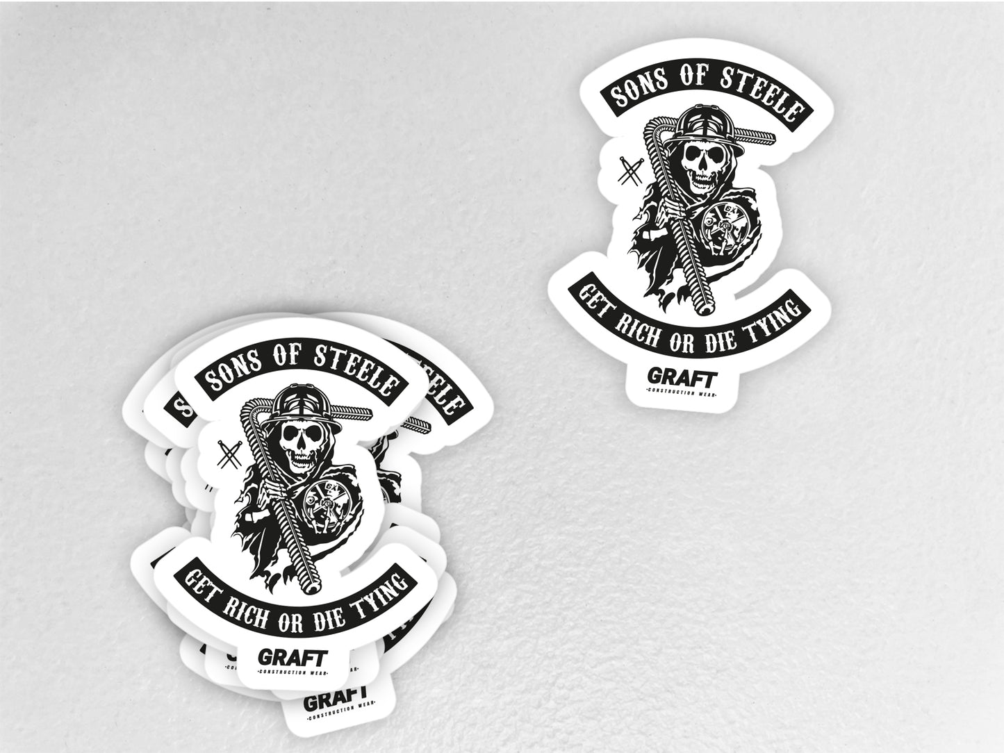 Sons of Steele Fixing Hard Hat Sticker