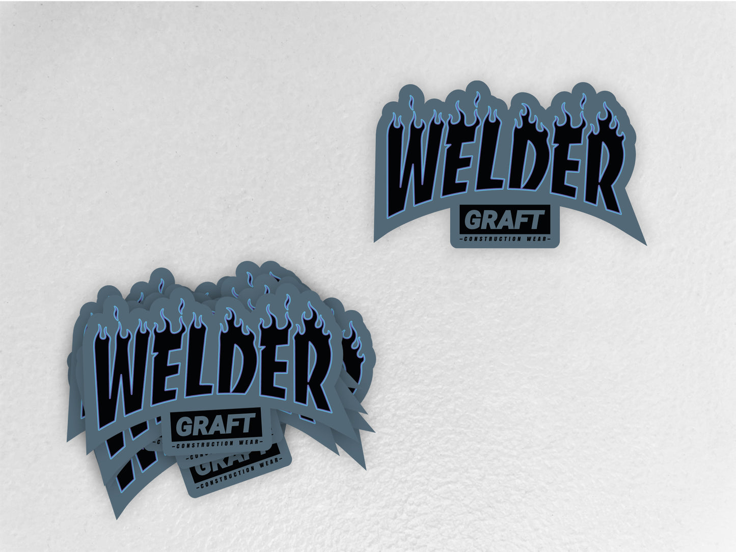 WELDER - Flame Series Hard Hat Sticker