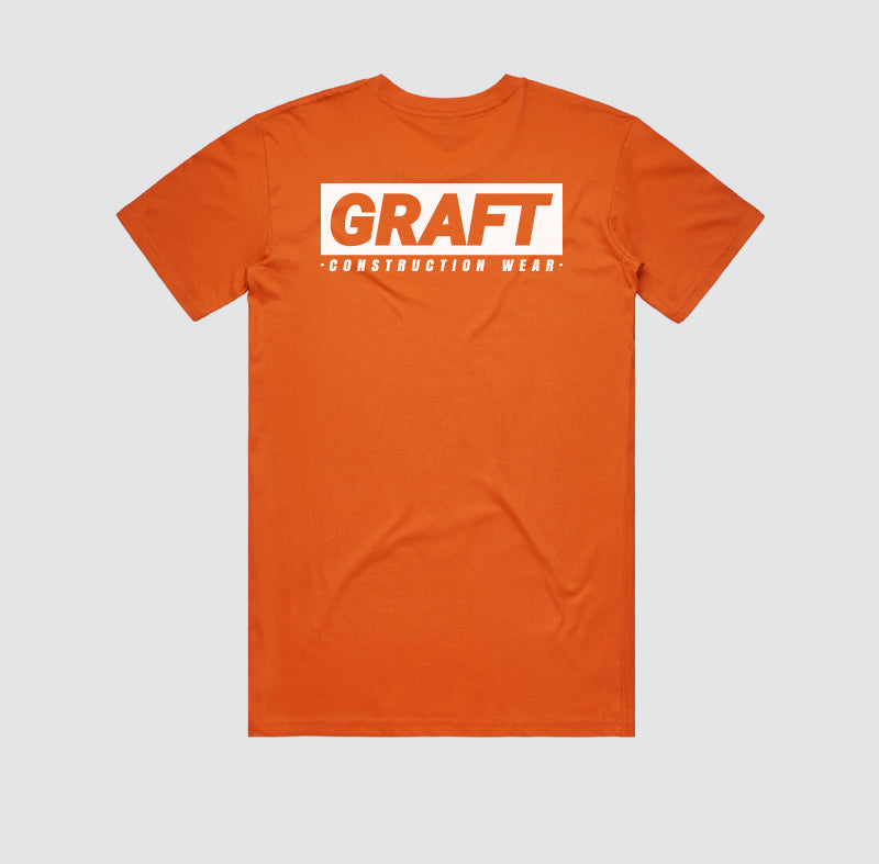 ORANGE CONSTRUCTION TEE