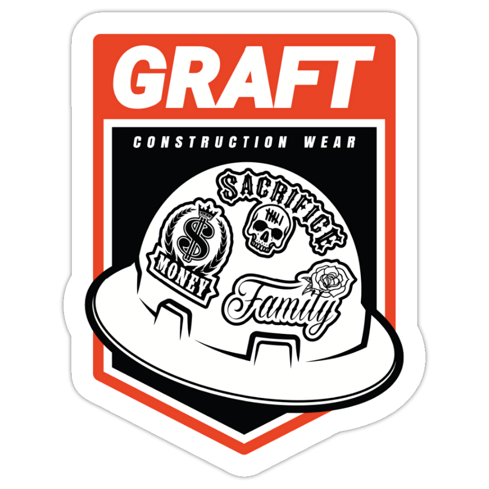 GRAFT CLUB LOGO HARD HAT STICKER