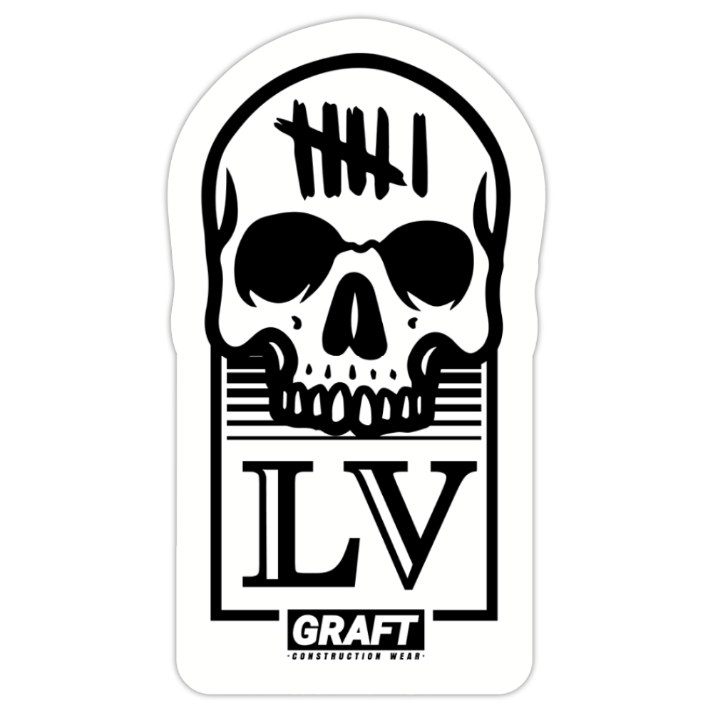 6 DAYS X 55 HRS SKULL HARD HAT STICKER Graft Wear 6-days-x-55-hrs-skull-hard-hat-sticker-graft-wear