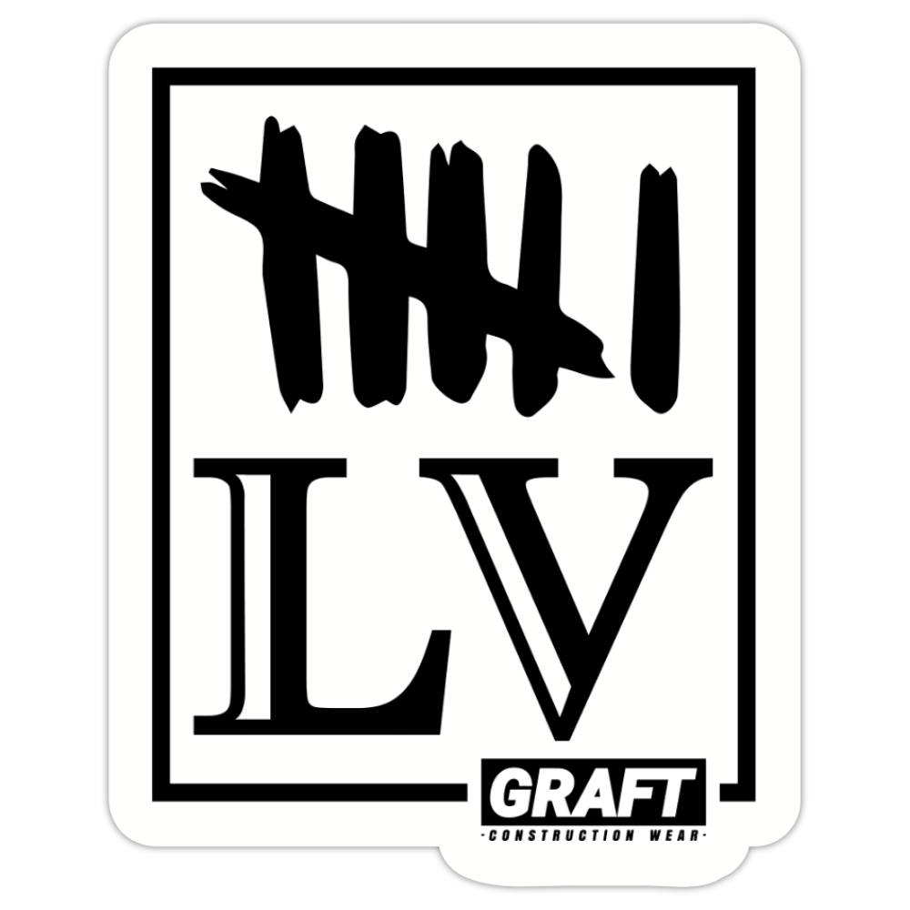 6 DAYS X 55 HRS HARD HAT STICKER
