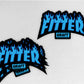 Fitter - Flame Series Hard Hat Sticker