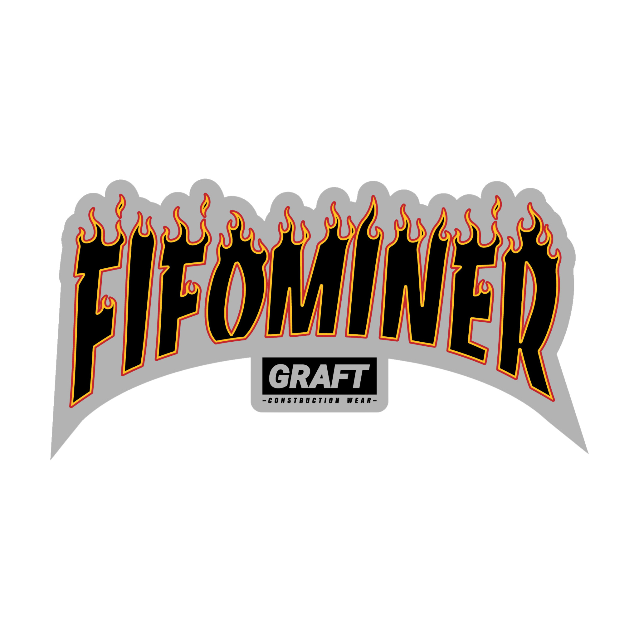FIFO MINER - Flame Series Hard Hat Sticker – Graft Wear