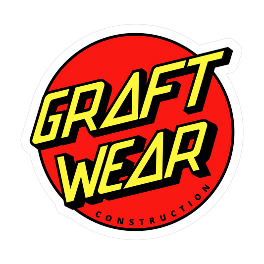 Cruzy GRAFT WEAR Hard Hat Sticker