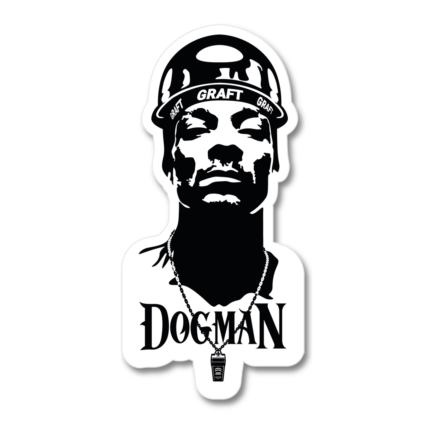 Dogman Hard Hat Sticker