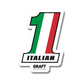 #1 Italian Hard Hat Sticker
