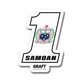 #1 Samoan Hard Hat Sticker