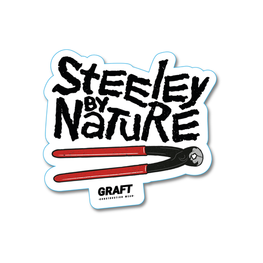 Steeley by Nature Hard Hat Sticker