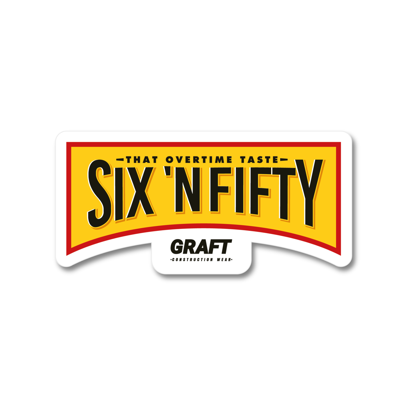 Six n Fifty Hard Hat Sticker