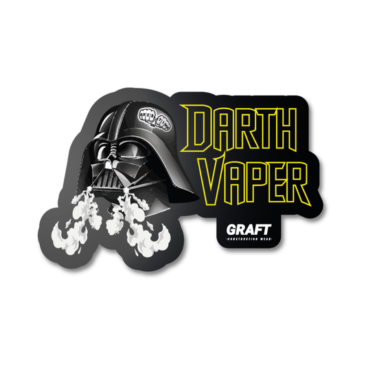 Darth Vaper Hard Hat Sticker