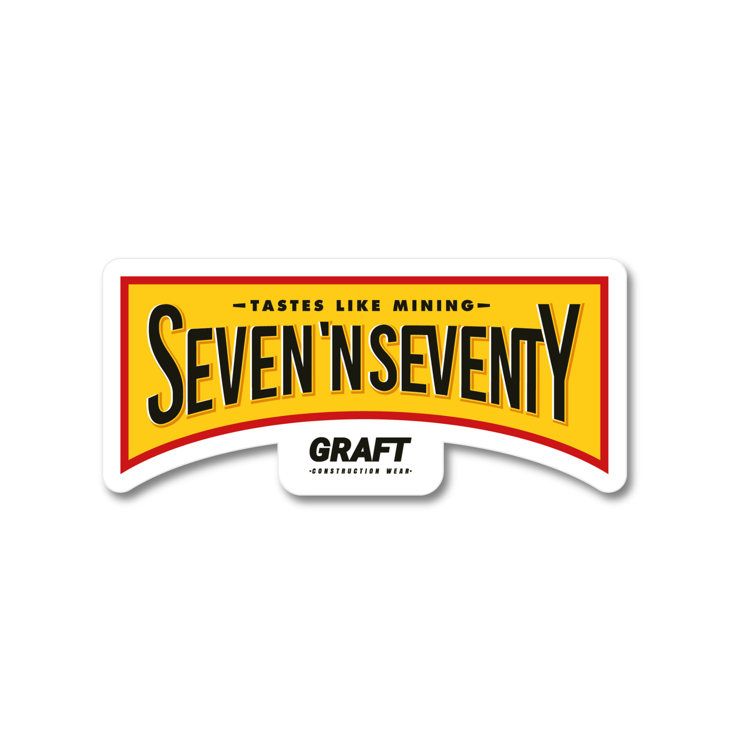 Seven n Seventy Hard Hat Sticker