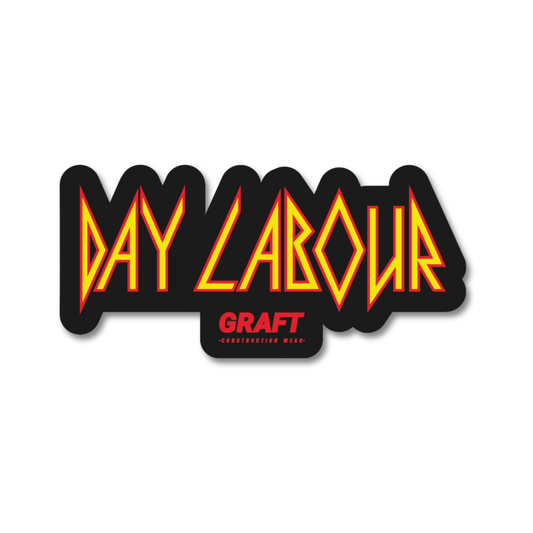 Day Labour Hard Hat Sticker