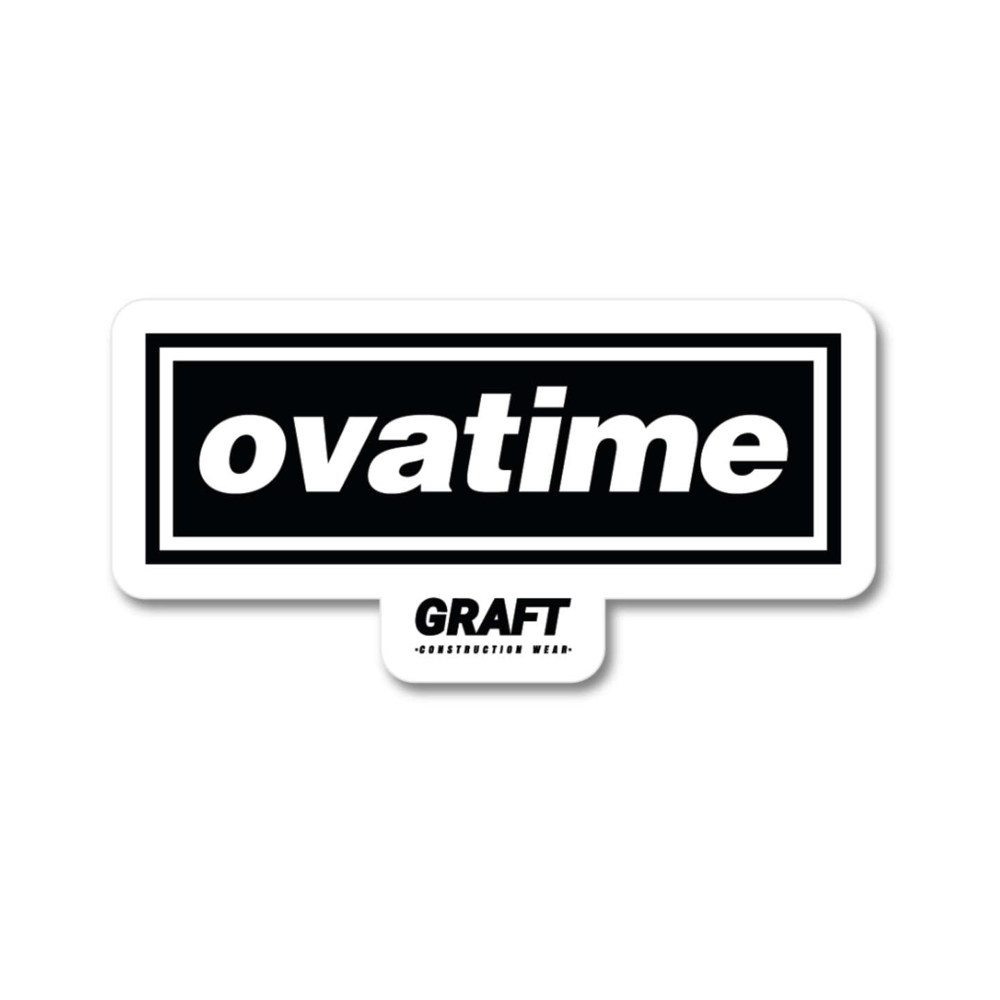 Ovatime Hard Hat Sticker