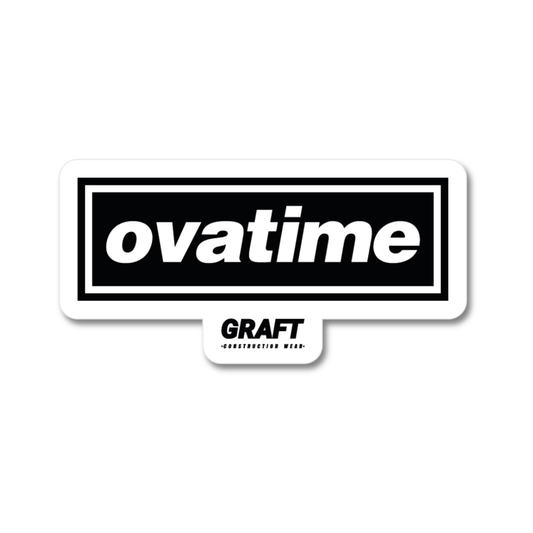 Ovatime Hard Hat Sticker
