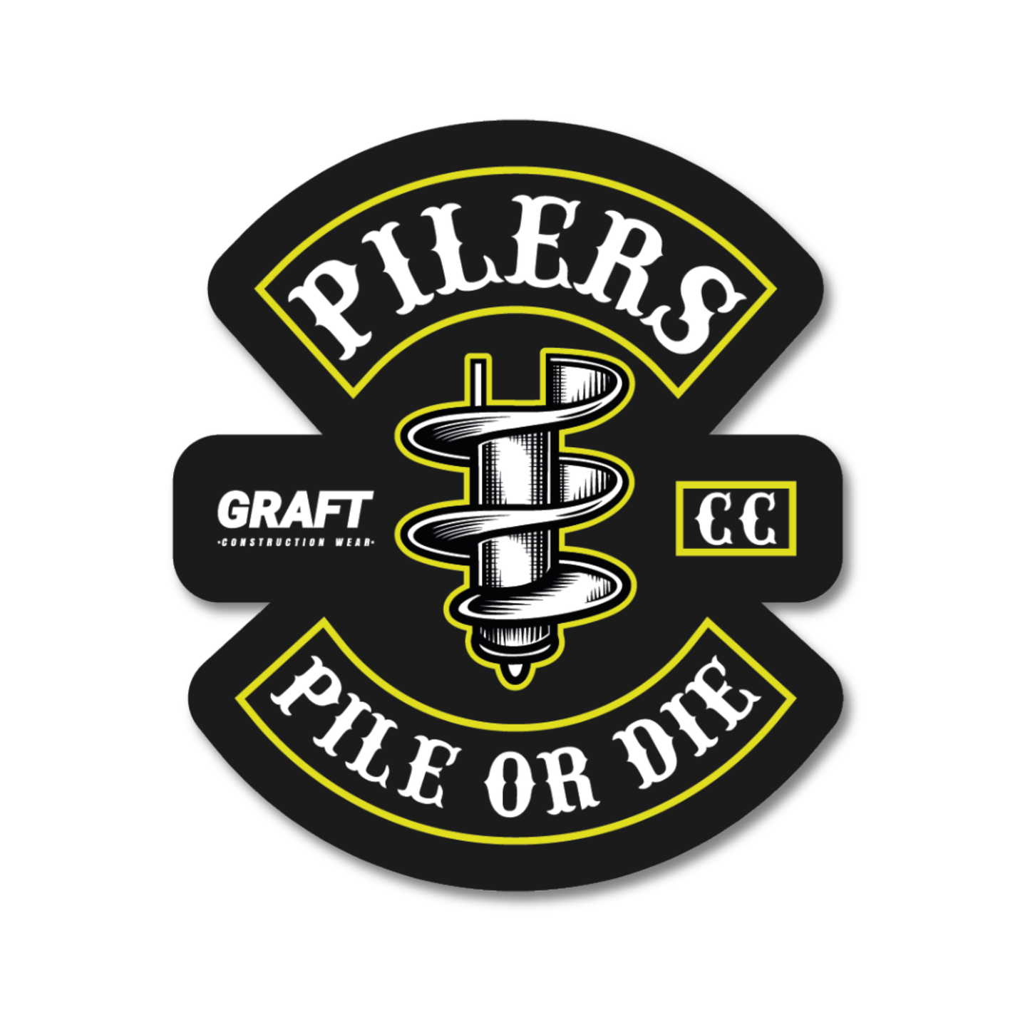 Pilers CC Hard Hat Sticker
