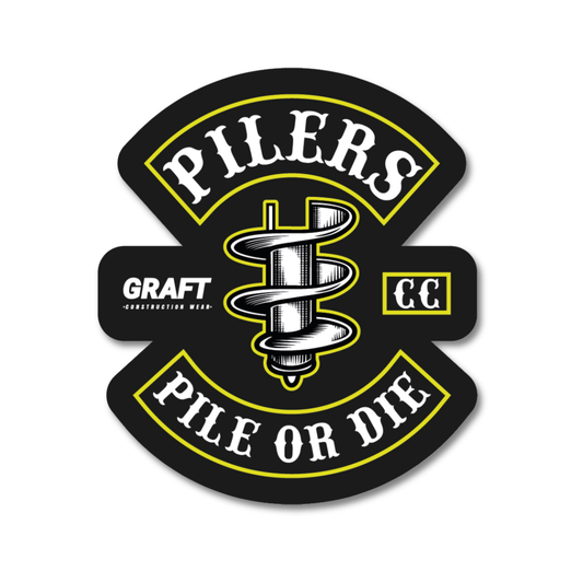Pilers CC Hard Hat Sticker