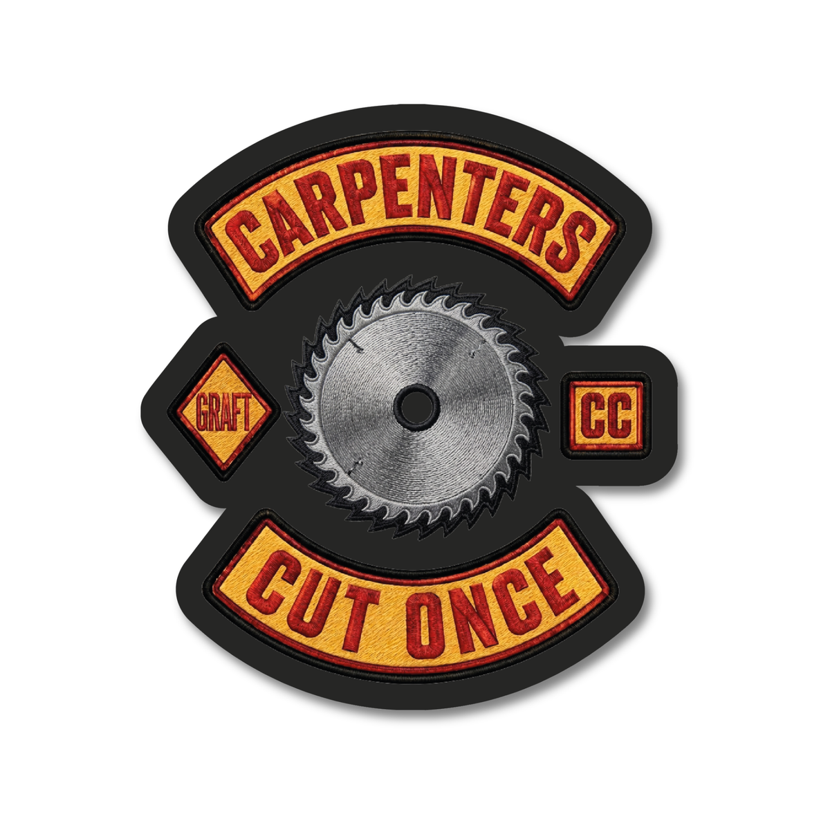 Carpenters CC Hard Hat Sticker