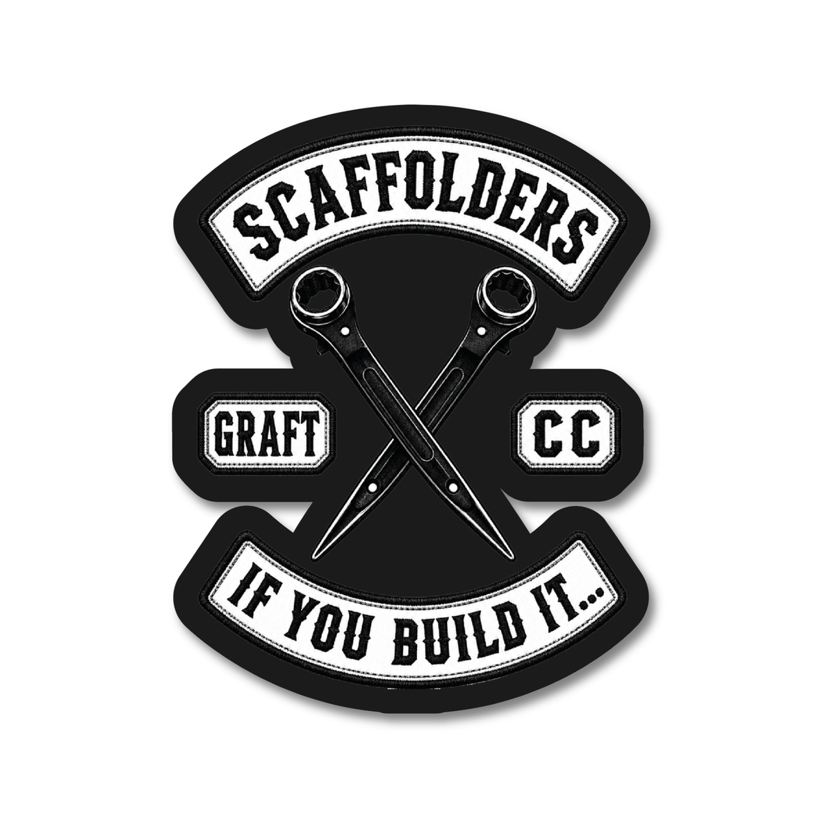 Scaffolders CC Hard Hat Sticker
