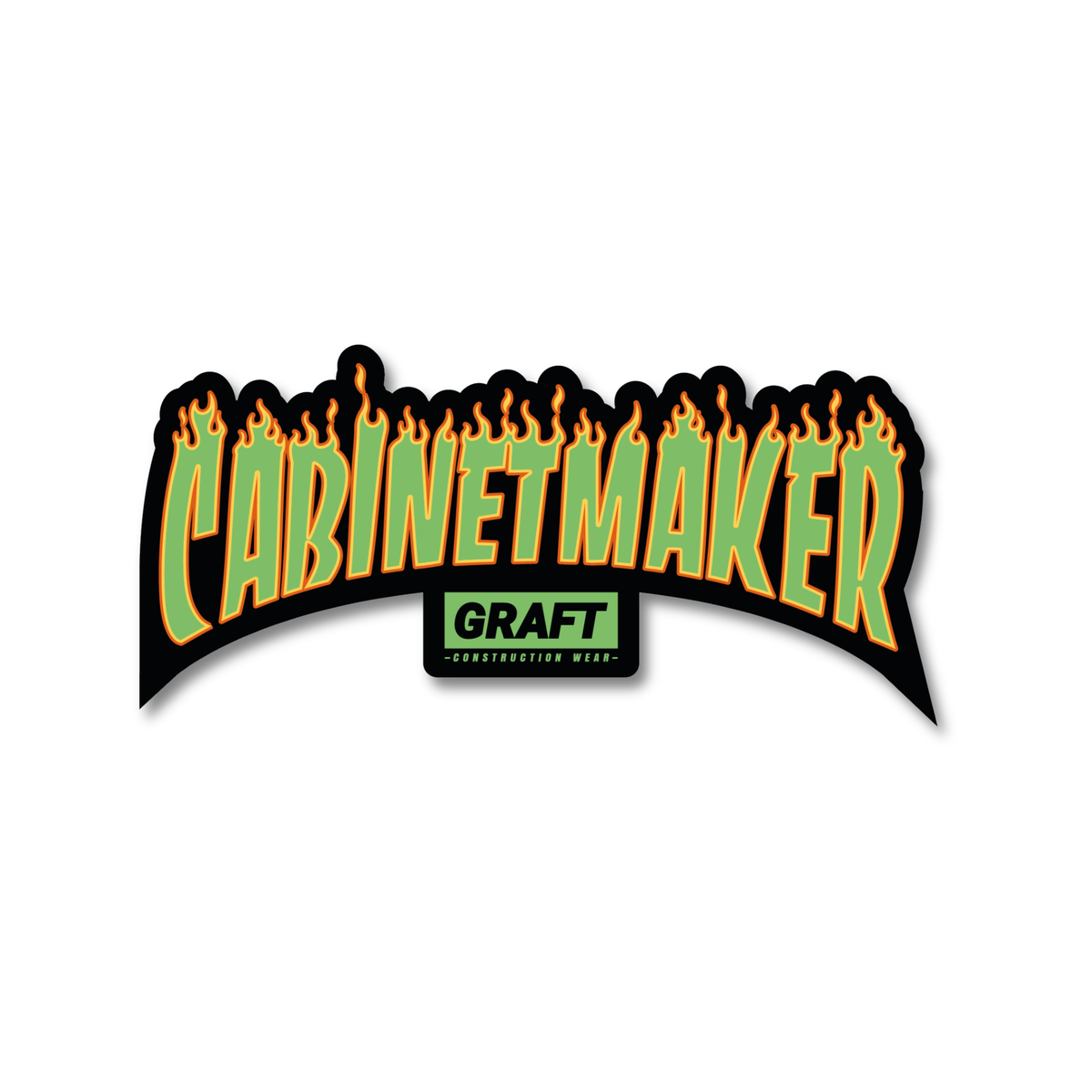 Cabinet Maker Hard Hat Sticker