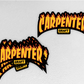 CARPENTER - Flame Series Hard Hat Sticker