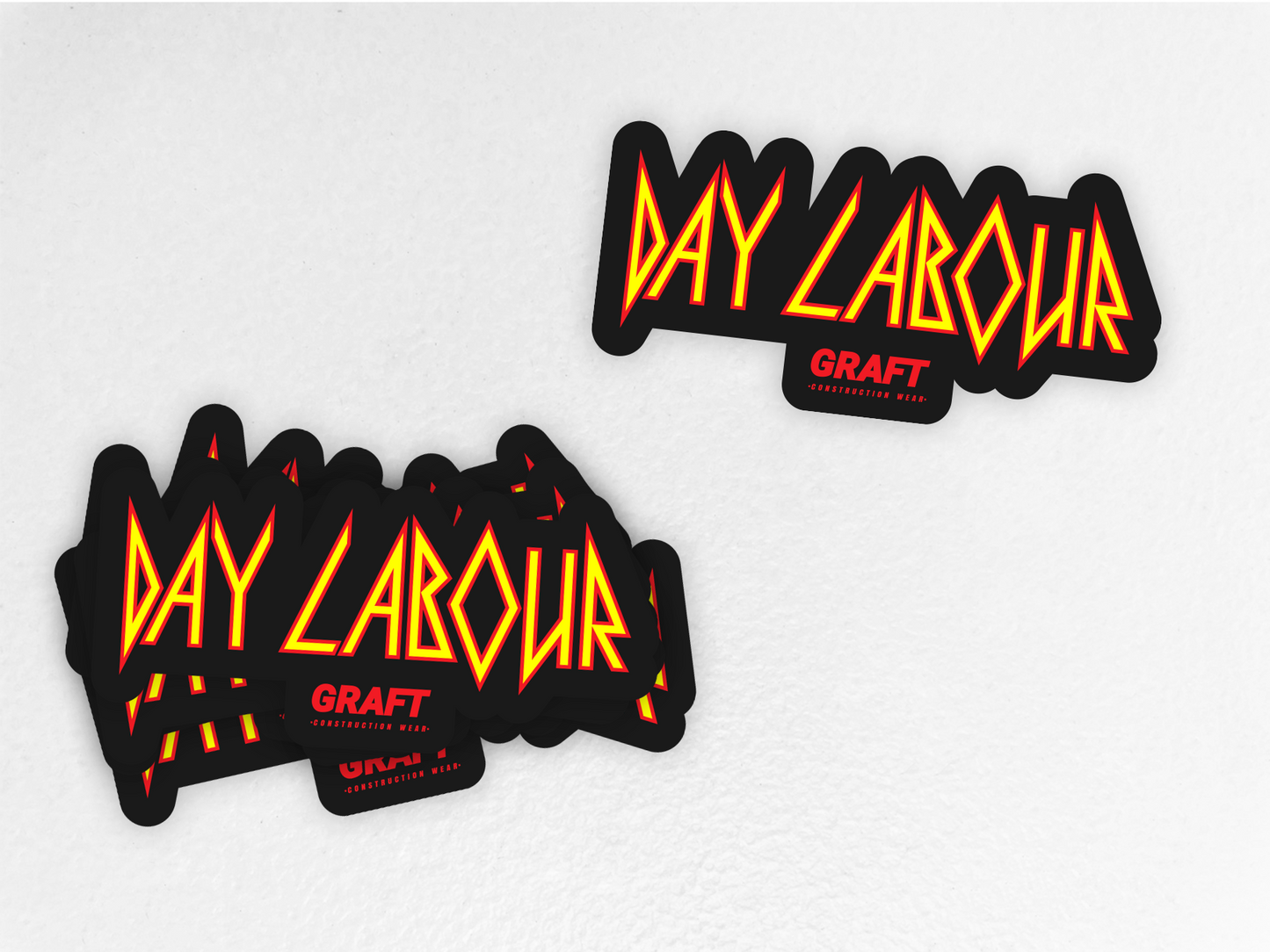 Day Labour Hard Hat Sticker