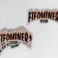 FIFO MINER - Flame Series Hard Hat Sticker