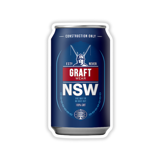 NSW GRIT HARD HAT STICKER