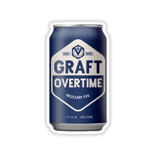 100% CREAM OT HARD HAT STICKER