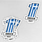 #1 Greek Hard Hat Sticker
