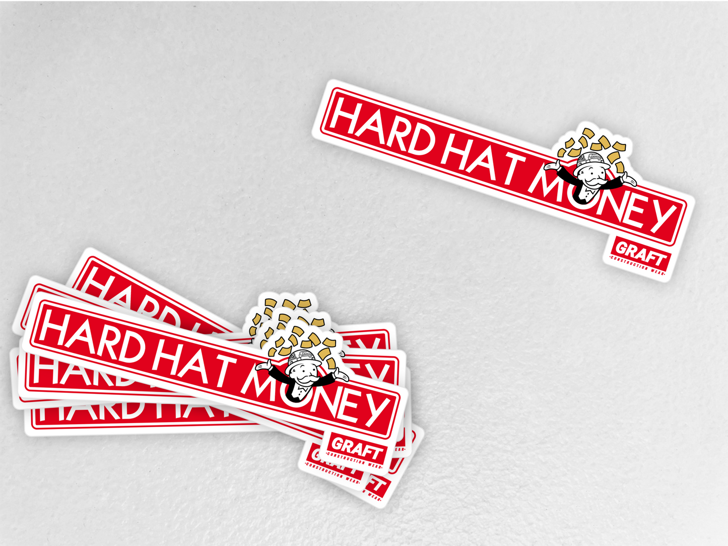 Hard Hat Money Hard Hat Sticker