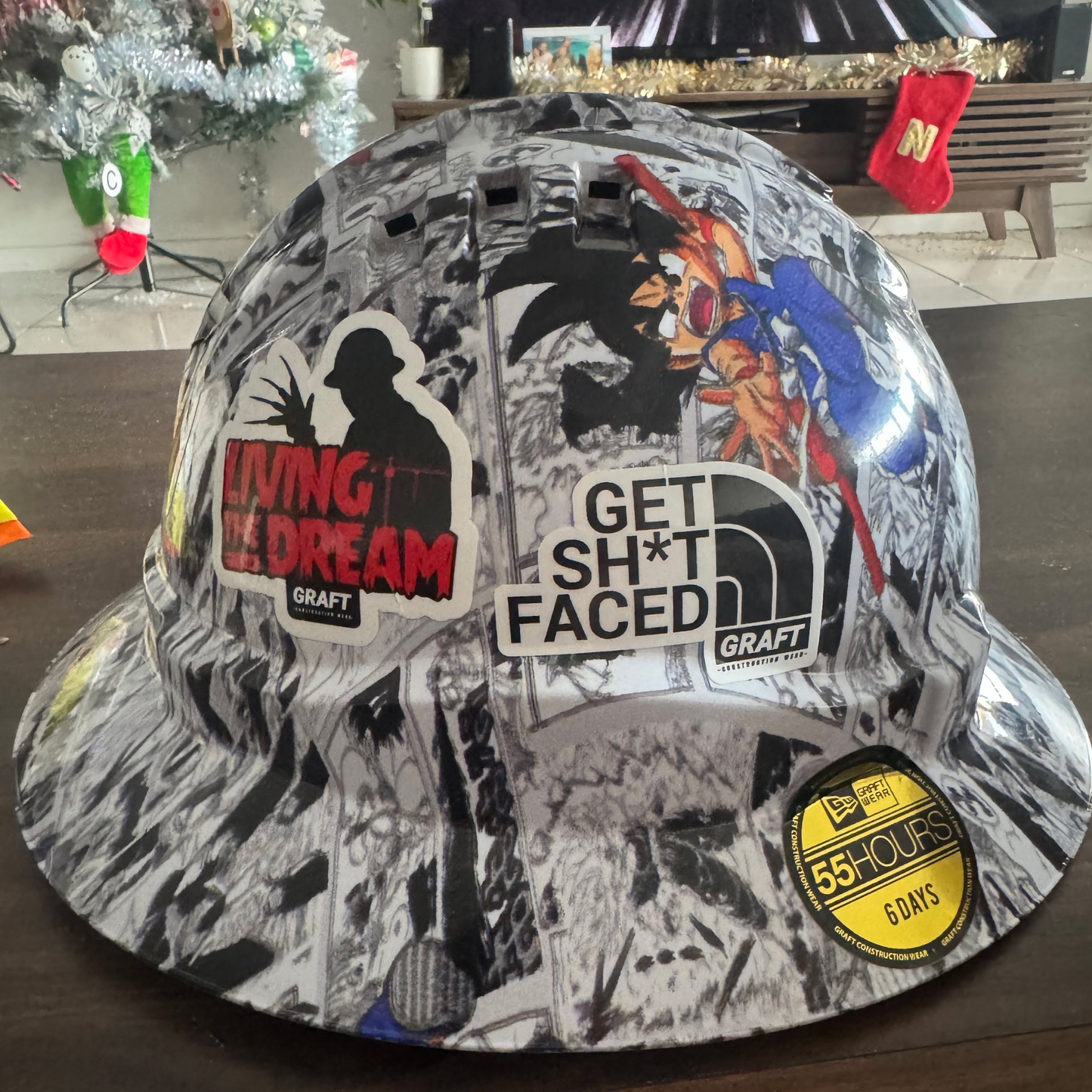 Living The Dream Hard Hat Sticker