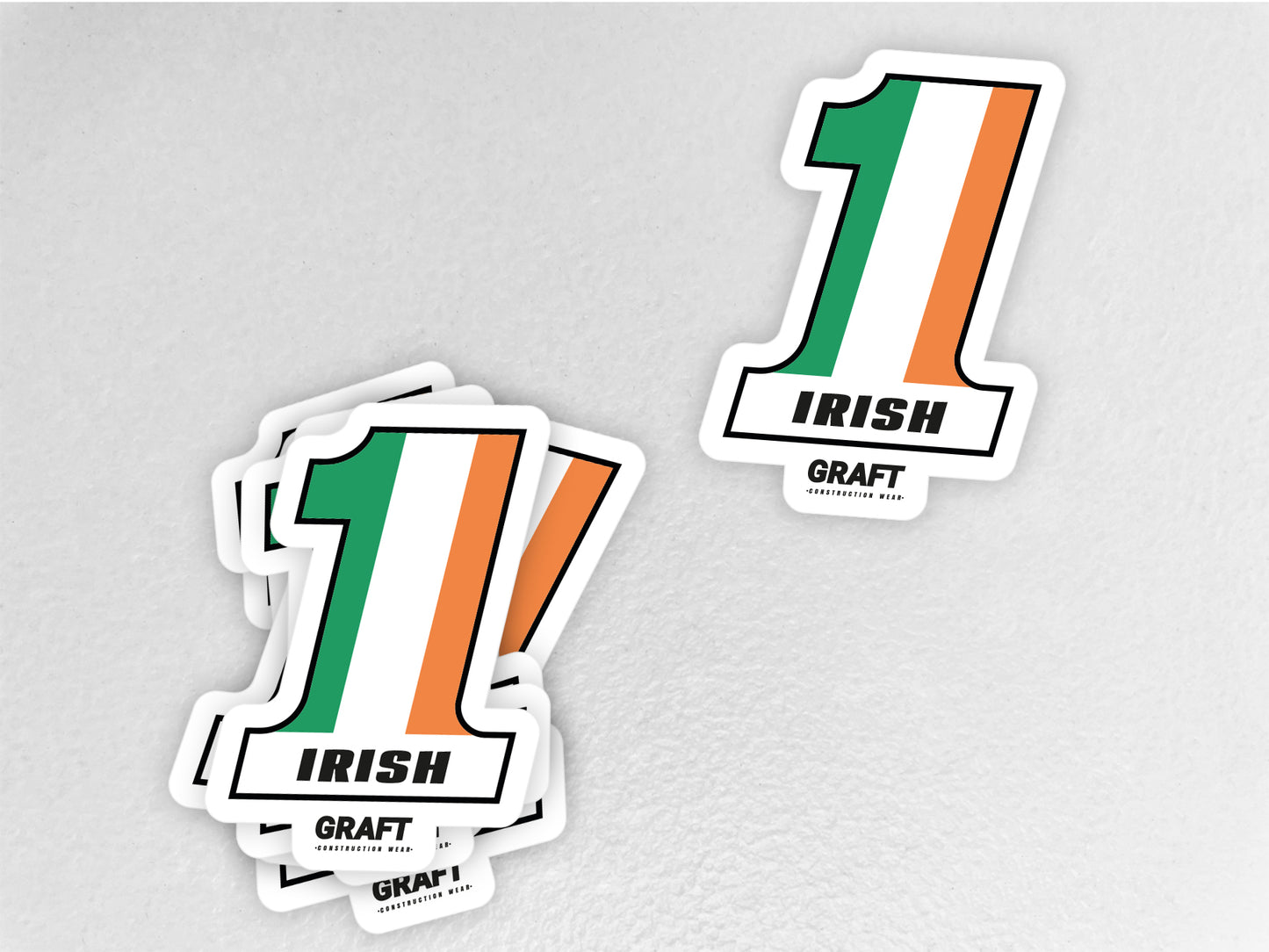 #1 Irish Hard Hat Sticker
