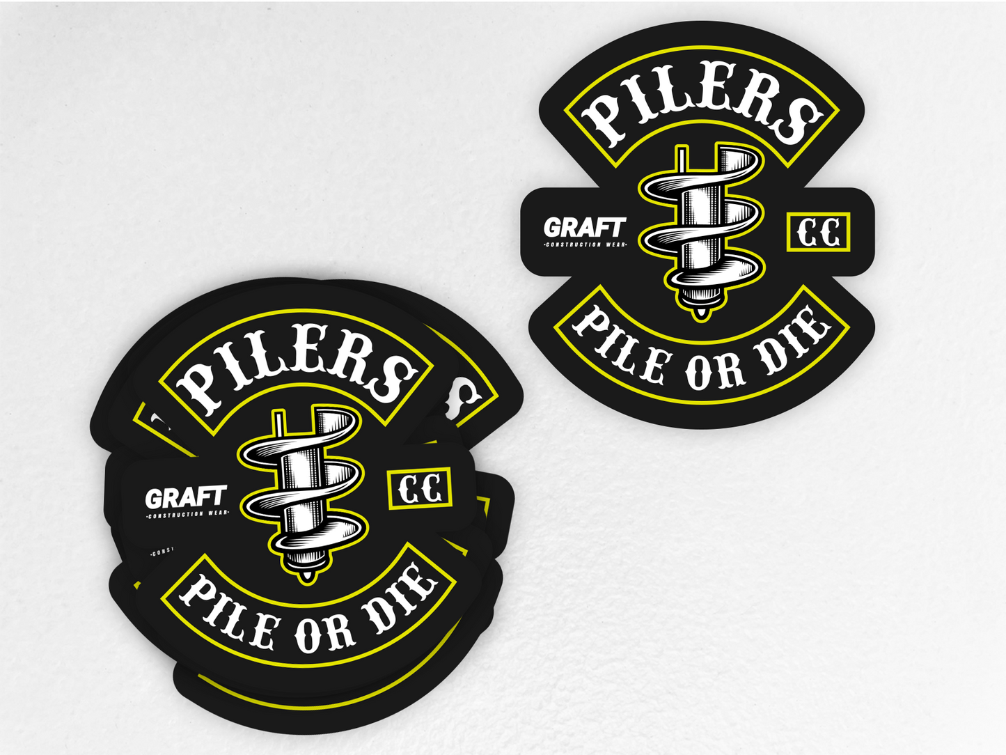 Pilers CC Hard Hat Sticker