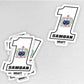 #1 Samoan Hard Hat Sticker